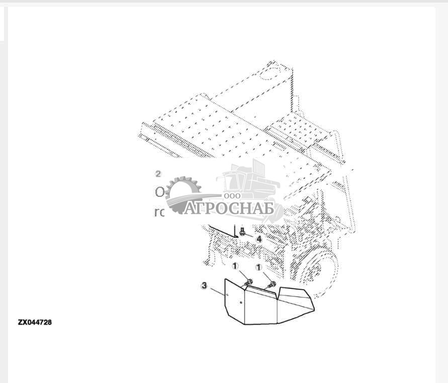 Дефлектор двигателя 